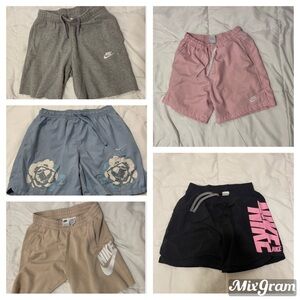 Nike Shorts Set - Gray, Pink, Blue, Tan, Black bundle